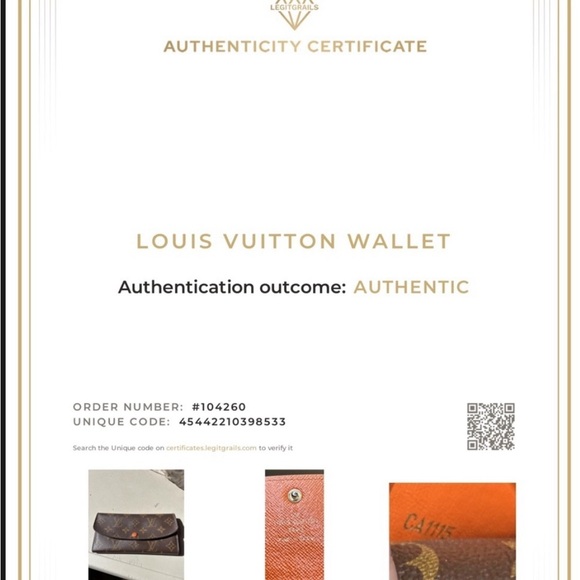 AUTHENTICATED Louis Vuitton  Emile Wallet - Picture 12 of 13